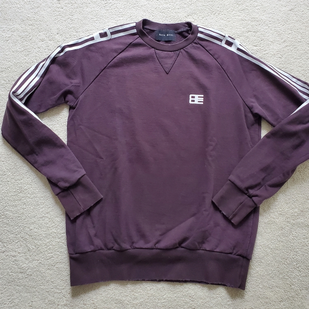 Baja East Distressed Crewneck Pullover Sweatshirt sz0/US 2